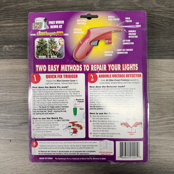 Light Keeper Pro, Tool for Fixing Christmas Holiday Light Sets, New in Package - Picture 2 of 2